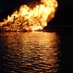 FIRE on the beach – Christmas Tree Burning